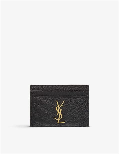 flat card holder ysl|ysl card holder selfridges.